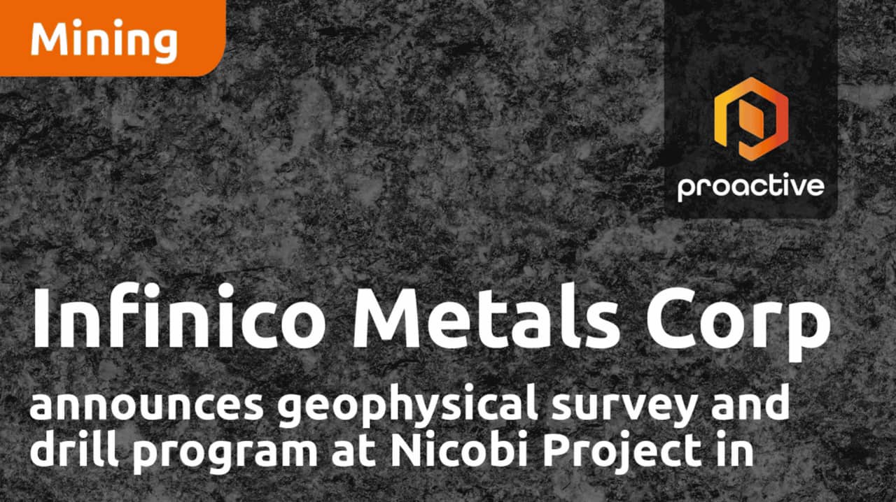 Infinico Infinico Metals Corp announces geophysical survey and drill program at Nicobi Project in Quebec minding project